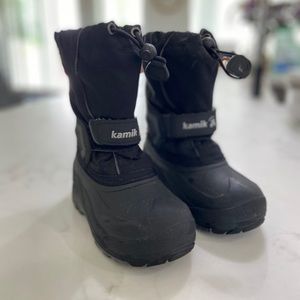 Kamik Black Kids Winter Boots